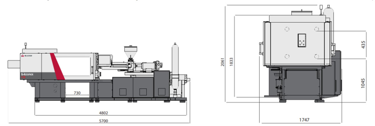 Milacron Q-Accupack Molding Machine