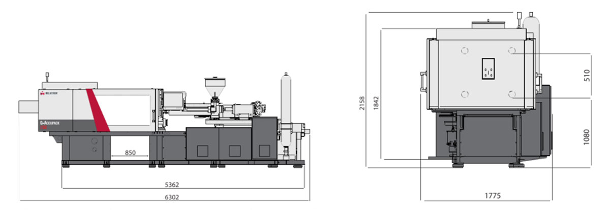 Milacron Q-Accupack Molding Machine