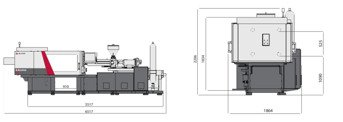 Milacron Q-Accupack Molding Machine