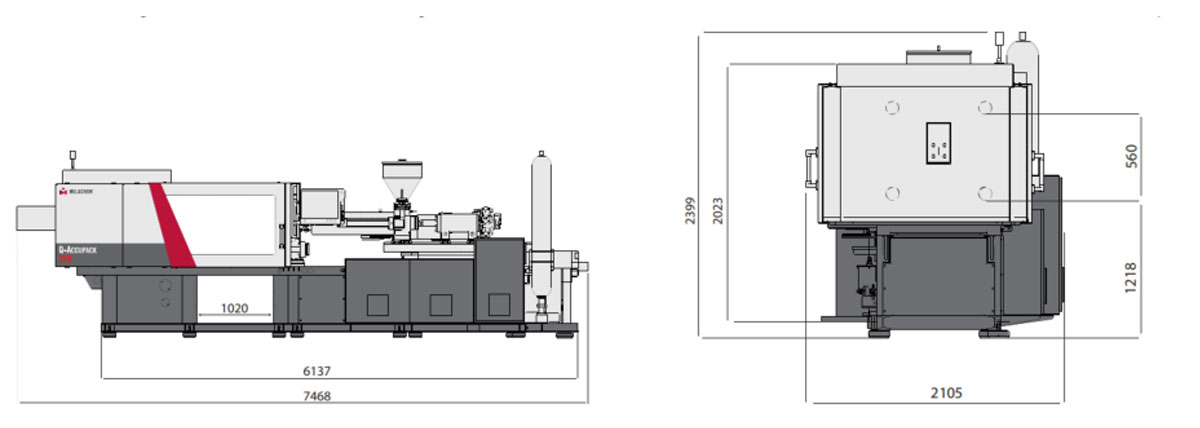 Milacron Q-Accupack Molding Machine