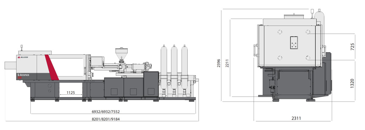 Milacron Q-Accupack Molding Machine