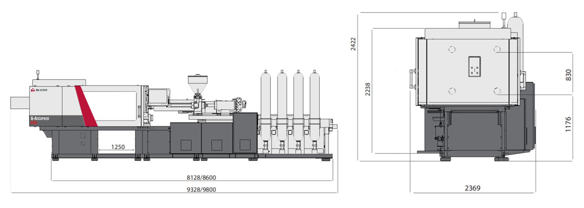 Milacron Q-Accupack Molding Machine