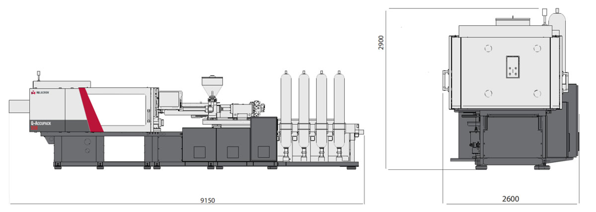 Milacron Q-Accupack Molding Machine