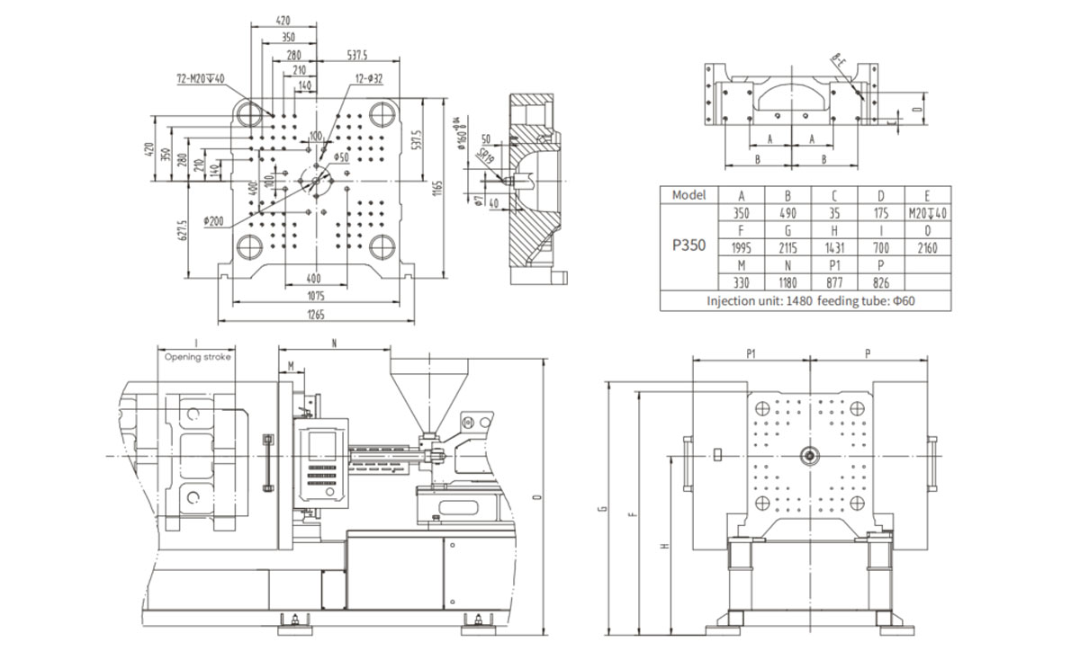 Yizumi P350 high speed injection molding machine